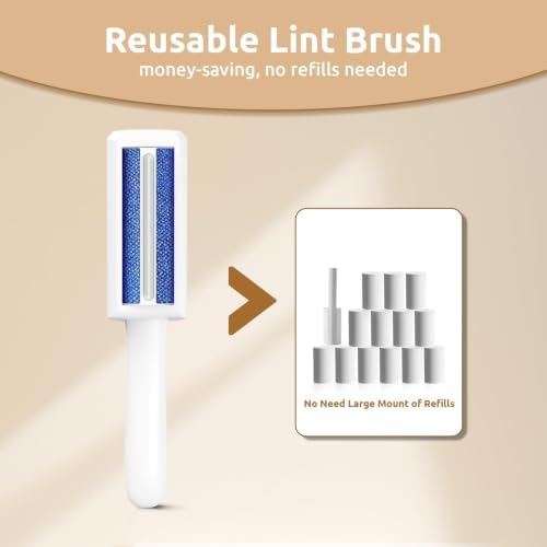ACE2ACE Mini Pet Hair Remover for Clothes, Reusable Lint Roller for Clothes - Image 4