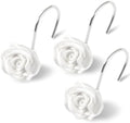Cute Rose Floral Shower Curtain Hooks Rings by Decorateyourhome