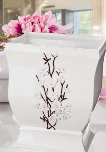 Creative Scents Vanda White Trash Can 1.48 Gal / 5.6L - Image 2
