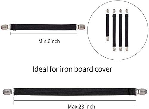 Goodtimes Ironing Board Cover Clips, Adjustable Ironing Board Pad Braces - Image 6