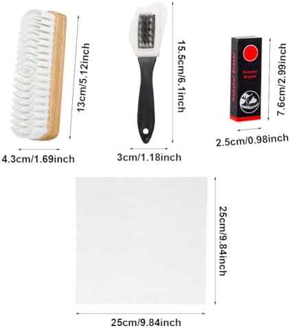 4pcs Suede Shoe Brush, Rubber Shoe Brush Kit - Image 2