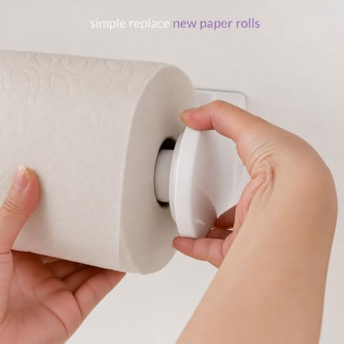 simpletome ONE Hand Simple Tear Paper Towel Holder Under Cabinet - Image 4