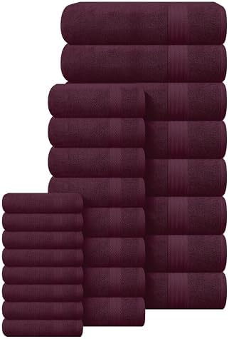 GLAMBURG Ultra Soft 24-Piece Towel Set - Image 3