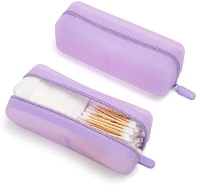 Cotton Pad Swab Travel Case, 2-in-1 Waterproof Organizer - Image 2