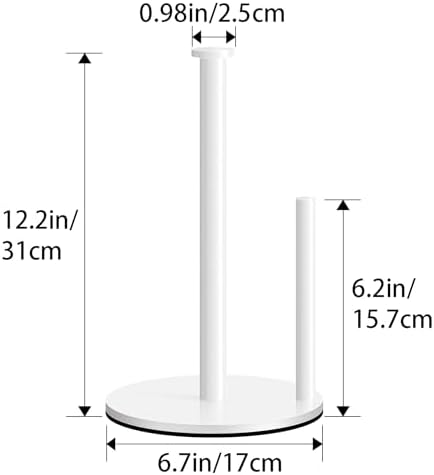 Paper Towel Holder Countertop, Stainless Steel Paper Towel Holders - Image 2