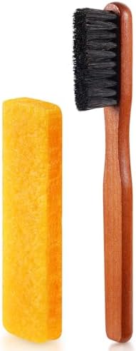 2 Pcs Suede Shoe Brush Nubuck Leather Cleaner Shoes Shine Dauber Crepe by ZJoey