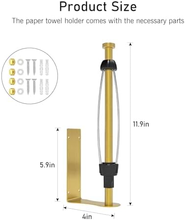 SetSail Paper Towel Holder, 2 Packs Single Hand Operable Paper Towel Holder - Image 2