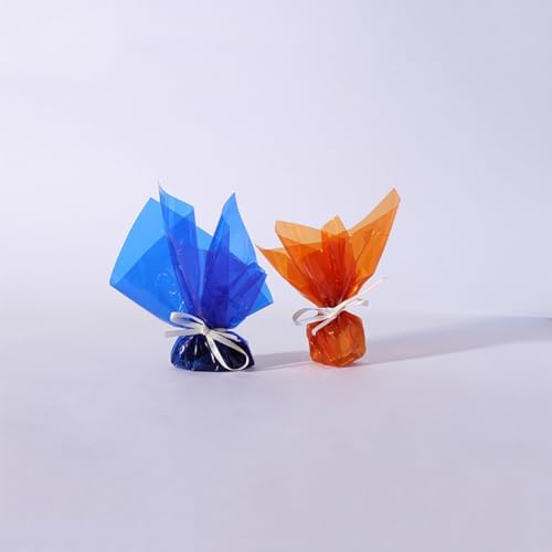 120 Pcs Colored Cellophane Wrapping Paper Cello Wraps Christmas Cellophane Wrap - Image 5
