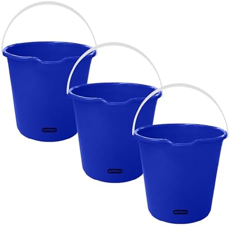 Superio 2.75 Gallon Bucket, Plastic Cleaning Pail by Superio
