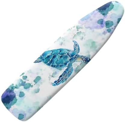 Sea Turtle Ironing Board Cover and Pad Standard Size Iron Board Dustproof by Tongluoye