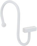 White Shower Curtain Hooks, Rust Proof Shower Curtain Rings by CHICTIE
