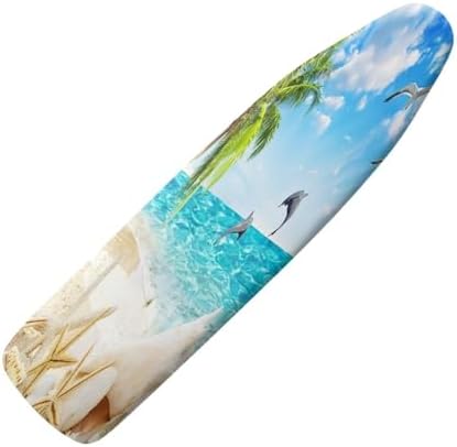 Beach Theme Ironing Board Cover, Beach Starfish Ironing Board Cover Heat by KUIFORTI