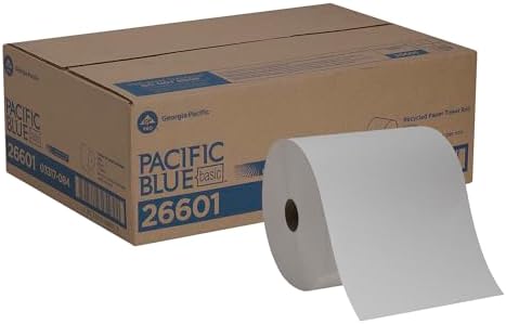 Pacific Blue Basic Recycled Paper Towel Rolls by GP PRO, 800 Feet Roll by Georgia-Pacific