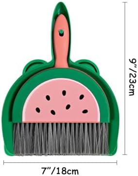 Mini Dustpan and Broom Set Compact Watermelon Lemon Small Hand Dustpan and - Image 4