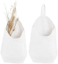 100% Linen Hanging Storage Bags Baskets 2 Pcs, Small Wall Storage Bag by HSOFTIFY