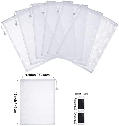 TecUnite 10 Pack Mesh Drawstring Bags - Image 2