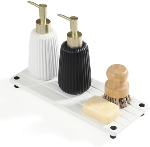 Razborci Instant Dry Sink Caddy Kitchen Sink Organizer, Quick Drying Stone Tray by Razborci