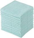 Glynniss Dish Rags for Washing Dishes, 100% Cotton Aqua Kitchen WashCloths by Glynniss