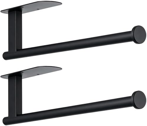 2 Pack Paper Towel Holder, Wall Mount, Under Cabinet by Unknown