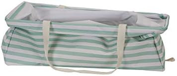 Household Essentials Teal Striped Krush Container All-Purpose Utility Tote - Image 6