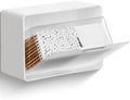 Bathroom Qtip Holder Dispenser, No Drilling Wall Mount Cotton Swabs Holder by KIMERSE