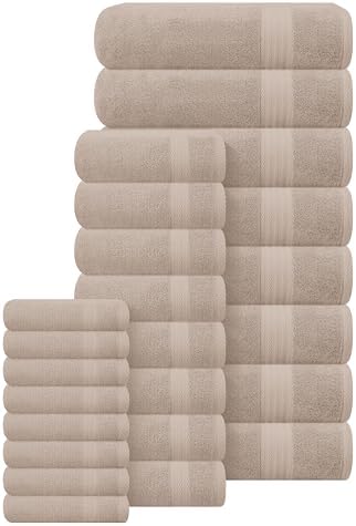 GLAMBURG Ultra Soft 24-Piece Towel Set - Image 3