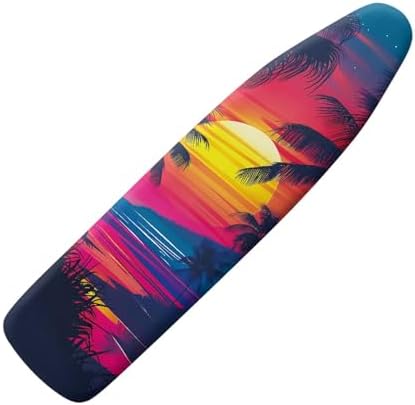 GLENLCWE Hawaiian Palm Watercolor Sunset Ironing Board Cover, 54x15 inches by GLENLCWE