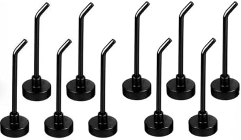 Heavy Duty Magnetic Hooks 10 Pack, Durable Rustproof Neodymium Magnets by Unknown