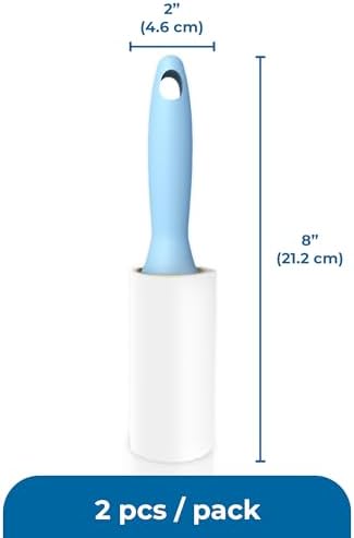 SunGrow Pet Lint Rollers for Dogs and Cats, Extra Sticky Adhesive, 2 Portable - Image 7