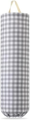 Gingham Plastic Bag Holder for Grocery Bag by Unknown