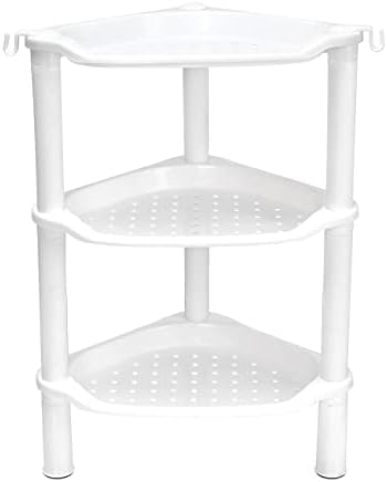 3 Tier Shower Caddy Organizer Shelf Corner, 13.5 x 10 x 26 Inches, Plastic - Image 3