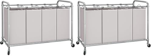 STORAGE MANIAC Laundry Sorter 4 Section, 47.5 Gal Laundry Hamper by STORAGEMANIAC