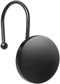 Round Button Resin Shower Curtain Hooks Set of 12 Decorative Shower Curtain by SIMPLE+CLEVER+HOMES+365