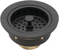 Westbrass A214-12 3-1/2" Post Style Large Kitchen Sink Basket Strainer by Westbrass