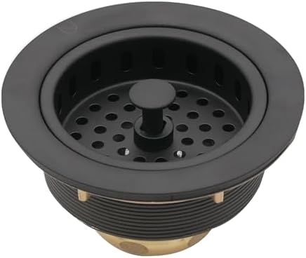 Westbrass A214-12 3-1/2" Post Style Large Kitchen Sink Basket Strainer by Westbrass