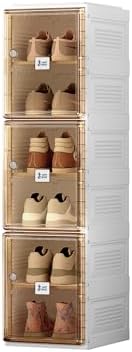 ANTBOX Shoe Organizer Storage Box, Portable Folding Shoe Rack by ANTBOX