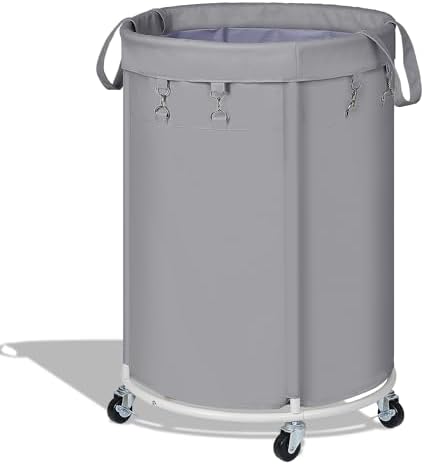 150L Large Capacity Rolling Laundry Basket Hamper by Nyamofly