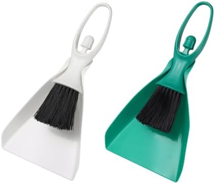 uxcell 2 Pcs Mini Dustpan and Brush Set, Small Broom and Dustpan Set by uxcell