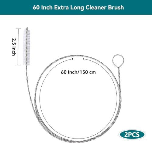 2-Pack 60-Inch Flexible Drain Brush - Image 2