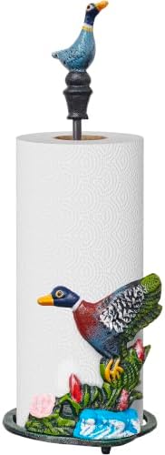 HOSUN Cast Iron Duck Paper Towel Holder Countertop Stand, Farmhouse Decor by HOSUN