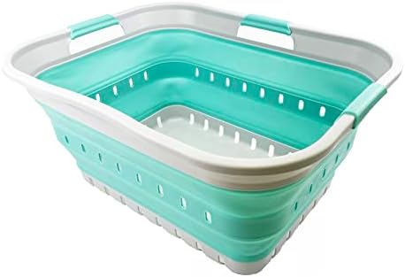 SAMMART 42L Collapsible Plastic Laundry Basket - Image 2