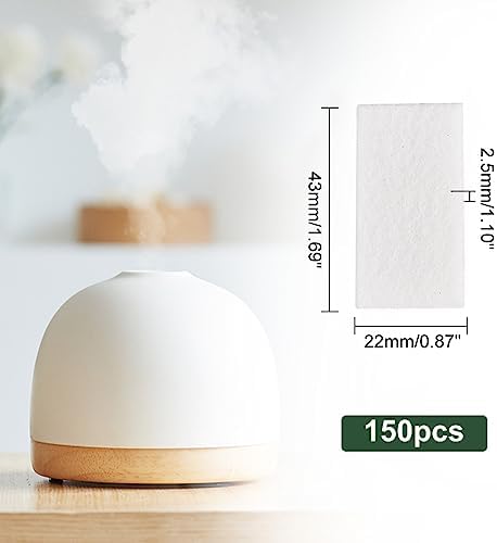 PH PandaHall 150pcs Rectangle Aroma Pads Aromatherapy Refill Pads 1.7×0.9" - Image 2