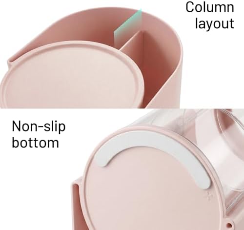 Qtip Holder, Vanity Makeup Brush holder, Sage Green Bathroom Canisters Dispenser - Image 5
