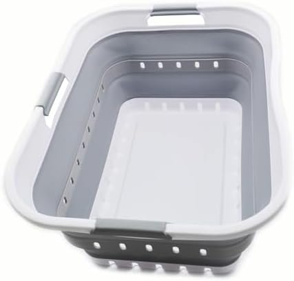 SAMMART 42L Collapsible Plastic Laundry Basket by SAMMART