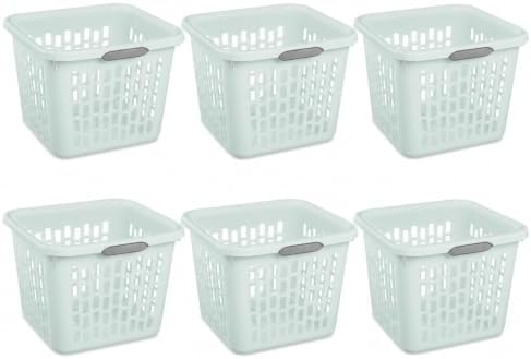 Mint Laundry Basket 6-Pack, 1.5 Bushel Square by Unknown