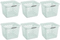 Mint Laundry Basket 6-Pack, 1.5 Bushel Square by Unknown