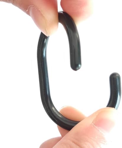 Shower Curtain Rings Plastic Shower Curtain Hooks C-Shaped Rings Hook Hanger - Image 3