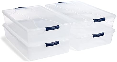 Rubbermaid Cleverstore 42 Quart Stackable Plastic Storage Container Organizer by Unknown