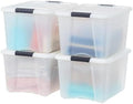 IRIS USA 4-Pack 40 Quart Storage Bins by IRISUSA
