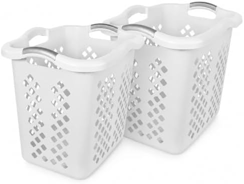 Laundry Basket 2 Pack 2 Bushel Plastic by Unknown